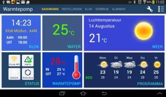 bedienen. Het enige wat nodig is, is een wifi signaal op de plaats van waar de pomp opgesteld staat.