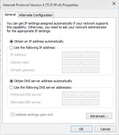 openen). b) Klik vanaf het menu Start op Settings (Instellingen) > Network & Internet (Netwerk & internet) > Ethernet (Ethernet )> Network and Sharing Center (Netwerkcentrum). 2.