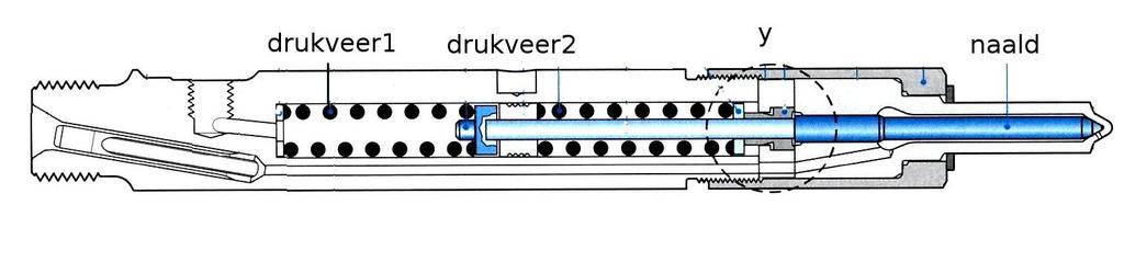 Hiermee wordt het inspuitbegin geregistreerd. Deze sensor geeft aan het EDC-regelapparaat het werkelijke inspuitbegin van de verstuiver door.