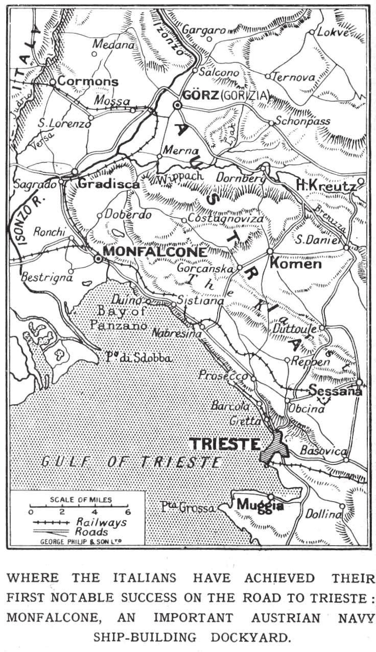 De slag was de eerste Britse poging Maritieme blokkade tegen Oostenrijk-Hongarije 26 mei - Adriatische Zee. Italië begint een maritieme blokkade tegen Oostenrijk-Hongarije. I. WESTWELL, 1914-1918.