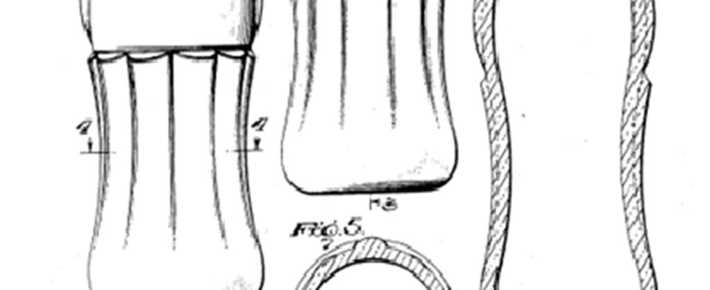 Zo blijkt ook: het flesje van Coca-Cola was beschermd als model 348 (design patent in de VS vanaf 3 augustus 1937, zie hier rechts).