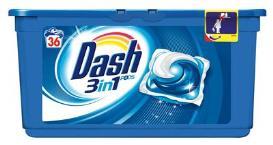 Dash Tabs 3 in 1 Geconcentreerd wasmiddel met drie compartimenten Geen druppel