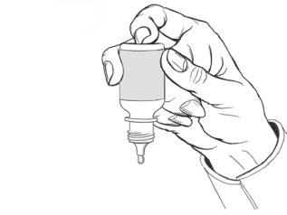 Sandoz B.V. Page 5/9 9. Druk met de wijsvinger van de hand die het flesje vasthoudt, zachtjes op de onderkant van het flesje om één druppel van het geneesmiddel af te geven.