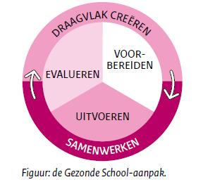 Werkwijze Gezonde School Een Gezonde School werkt binnen een