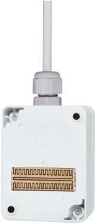 Wireless zendmodule FSM60B met batterij voor watersensor en drukknop FSM60B 2-2 Wireless zendmodule met batterij en antenne. LxBxH : 60x46x30 mm (afmeting zonder antenne en wartel).