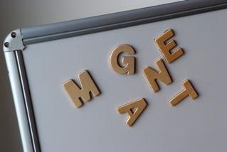 Oriëntatie: planborden & toebehoren Houten magnetische letters 4,2 cm Grote, gemakkelijk te lezen en te hanteren letters die kunnen gecombineerd worden met elk magnetisch planbord.