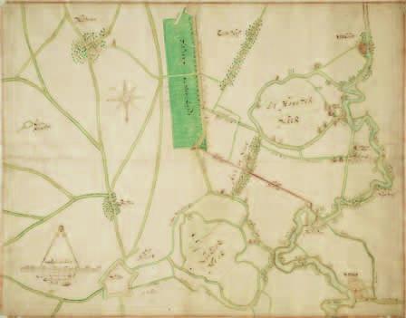 Onlangs dook deze kaart op in het archief van de provincie Noord Holland onder nr. 0570. Afm. 59 x 76 cm. C.
