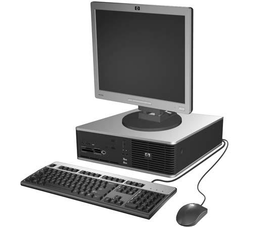1 Voorzieningen Voorzieningen van de standaardconfiguratie De voorzieningen van de HP Compaq Small Form Factor-desktopcomputers kunnen per model verschillen.