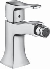 Metris Classic Bidet Eengreepsmengkraan - met M1 cartouche met keramische schijven 31275000 31275820 332,00 498,00 - QuickClean perlator op kogelgewricht met debietbegrenzer 7 l/min - 2