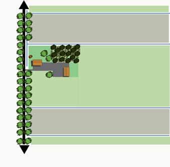 3.7.2 DEELGEBIED 7 HET BROEKONTGINNINGENLANDSCHAP ONTWERPRICHTLIJNEN BIJ FUNCTIEVERANDERING VAN HET AGRARISCHE ERF 1. Beslotenheid van het erf Behoud en versterking van de openheid van het landschap.