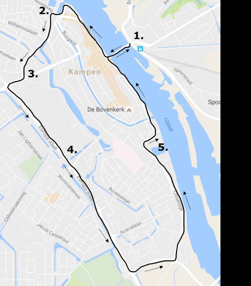 Gratis parkeren route Vanaf de hoofdtoegangen van Kampen (Zwolle N764/N760, Wezep N763, N50/N764 Kampen Zuid, N50 /N307) worden routes aangegeven naar de entrees aan de randen van de binnenstad