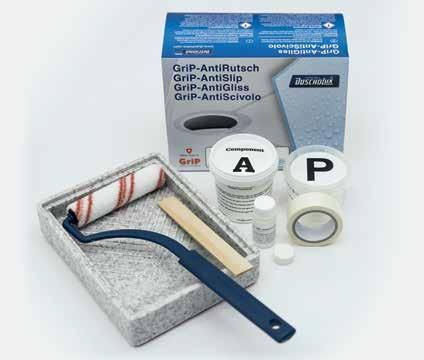 TOEBEHOREN ANTI-SLIP Grip anti-slip is een 2-componenten coating voor het naderhand slipveilig