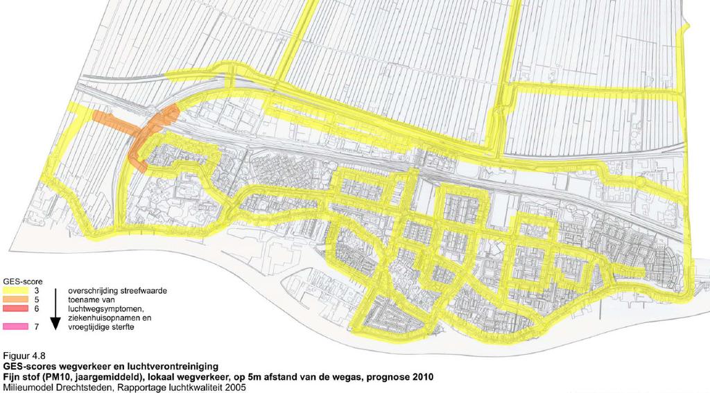 Bekend is dat problemen met verkeerslawaai zich met name langs de 50 km/u wegen voordien, met name waar de woningen op korte afstand van de weg staan, zoals op de Craijensteijn, Thorbeckelaan,