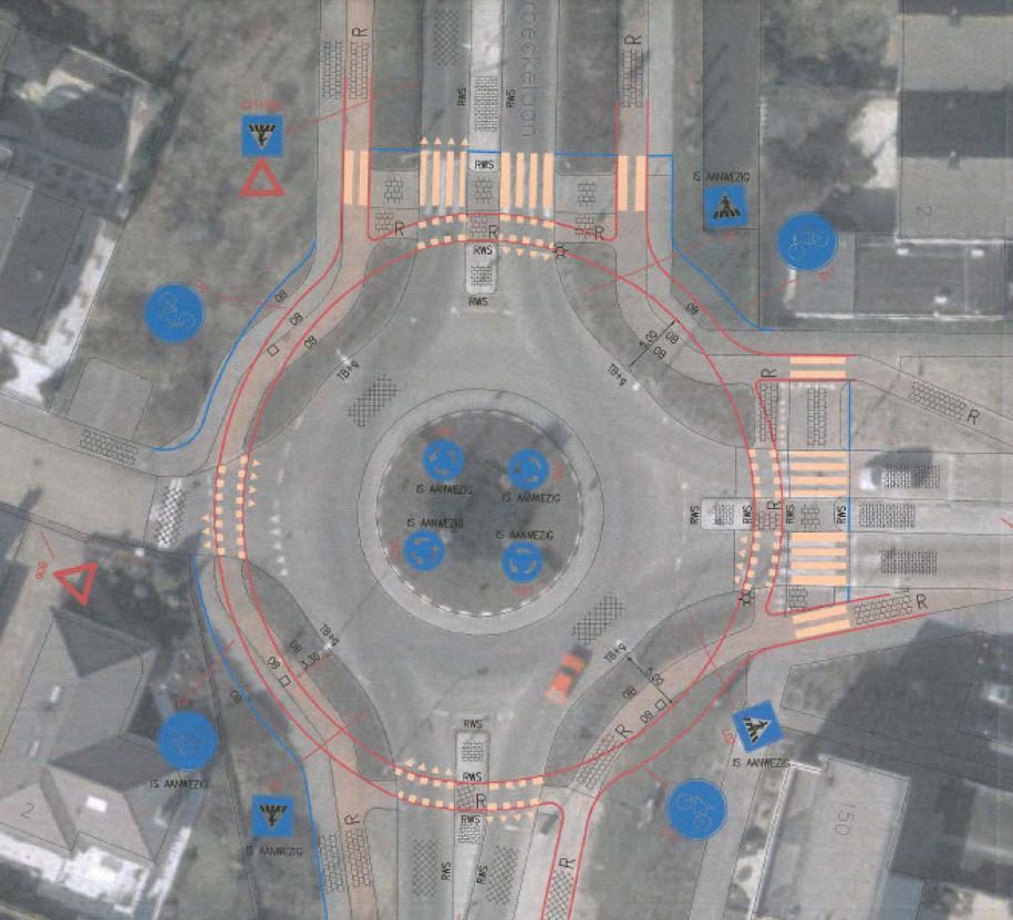 Rotonde Thorbeckelaan Hopper Geen Minirotonde De zogenoemde minirotonde (zie figuur 1), waarbij fietsers op de rijbaan van de rotonde via aanliggende fietsstrook meerijden, is niet in dit onderzoek