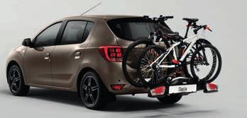 Dacia heeft voor u een kantelbare fietsendrager, zodat u toch nog de achterklep kan openen en vlot toegang hebt tot de koffer.