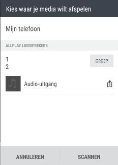 149 Draadloos delen Muziek streamen naar luidsprekers die gevoed worden door het Qualcomm AllPlay smart media platform Zorg er voordat je begint voor dat je luidsprekers zijn verbonden met je