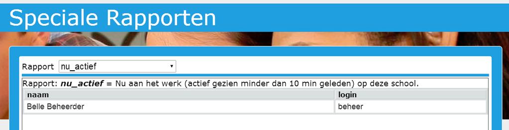 Haal het vinkje weg bij GEEN E-MAIL versturen als u het rapport per e-mail wilt ontvangen. Daarna kunt u met Excel de gegevens bewerken en eventueel in een mooie grafiek omzetten.