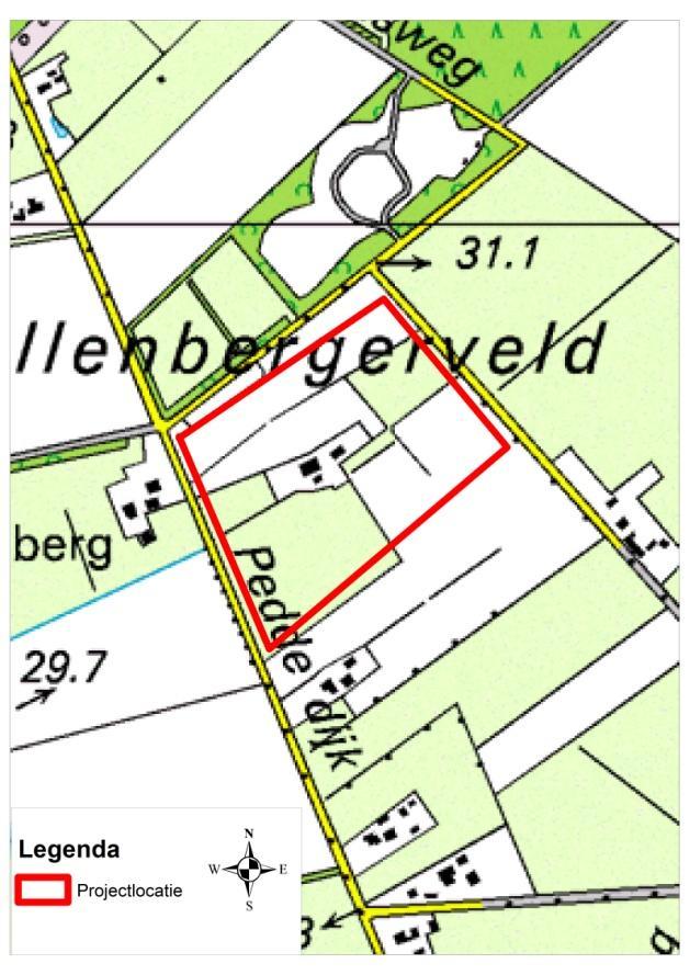 2 1. INLEIDING De initiatiefnemer is voornemens aan de Peddedijk te Haaksbergen (zie figuur 1a) zijn boomkwekerij voort te zetten.