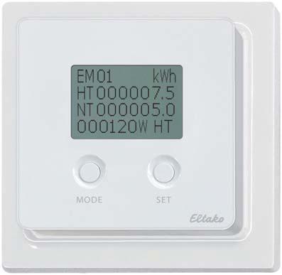 De Wireless energieverbruiks aanduiders FEA65D tonen direct de waarden aan van een kwh-teller zendmodule FSS12 (blz. F2), FWZ12 (zie blz. F9), FWZ14 (zie blz. F5) of FWZ61 (zie blz. F10).