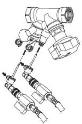 Praktijk Figuur 33: Aansluiting van de TA-SCOPE op de STAD Druk op de rode knop om de TA-SCOPE in te schakelen.