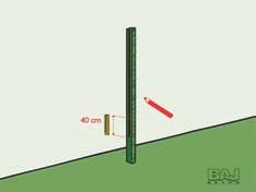 de nodige stabilisatie rondom de paal (afbeelding 5). Stabilisatie = 1,5 zak stabilisatie + 2 schoppen cement. OPGELET!