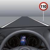 Het Driver Attention Alert geeft een audiovisuele waarschuwing wanneer twee uur onafgebroken met een snelheid van meer dan 65 km/h is gereden.