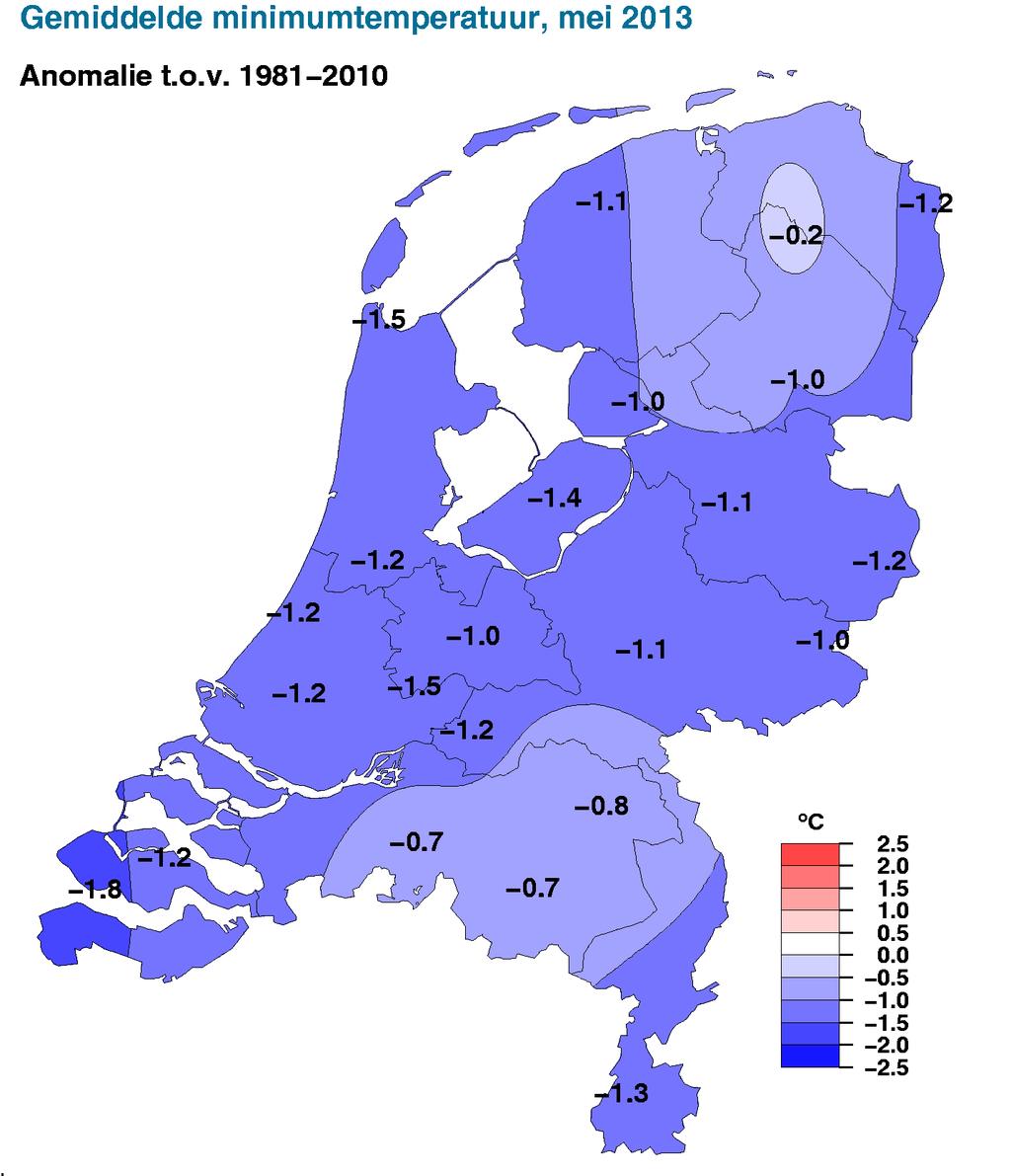 NB. De kaarten zijn gebaseerd op een automatische interpolatie van gegevens van