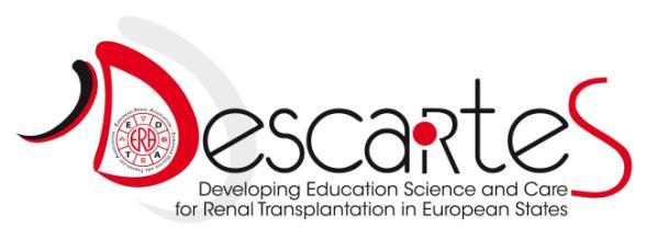 Nieuwe richtlijnen zijn nodig collaboratie tussen Descartes en ERBP Preëmptieve transplantatiegroep: Wim Van Biesen, ERBP voorzitter (België) Maria Haller, ERBP-MST (Oostenrijk) Umberto Maggiore,