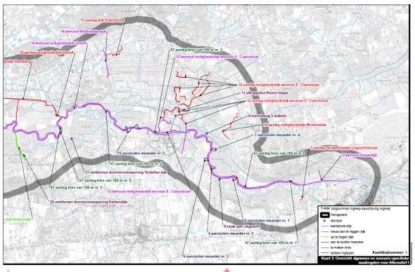 ingrepen alternatief I oostelijk deel Figuur