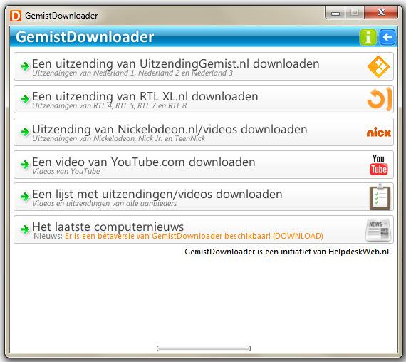 Hoe werkt GemistDownloader? Maak eerst even een map aan waarin je de televisieprogramma s programma wilt opslaan, bijv.