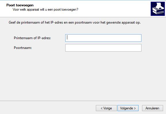 (algemene Windows-procedure) Andere installatietaken Poorten wijzigen STAP 1-6/11 Poorten wijzigen 1.