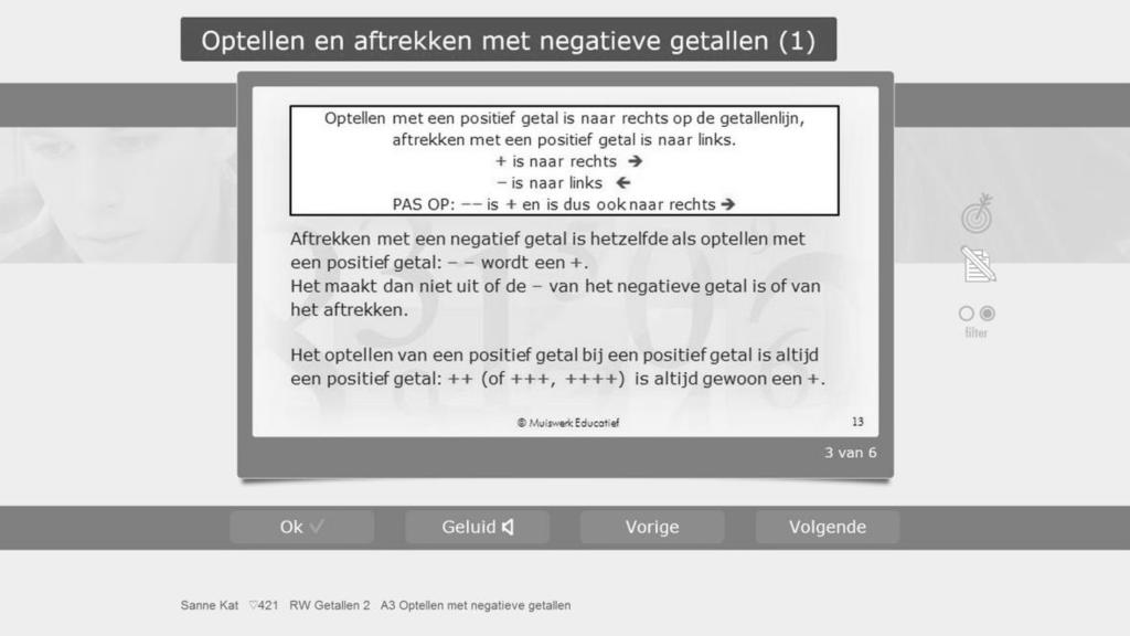 OVERZICHT RUBRIEKEN: Rubriek A Negatieve getallen De oefeningen gaan over de basisvaardigheden optellen en aftrekken van gehele positieve en negatieve getallen.