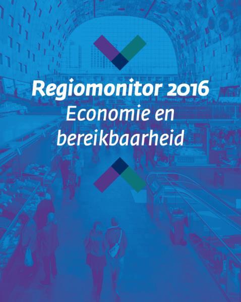 Regiomonitor 2016 Op het jaarevent van InnovationQuarter, 20 juni, presenteerden de EPZ, InnovationQuarter, MRDH en Provincie Zuid-Holland de publicatie van de Regiomonitor 2016 Naast een beknopte