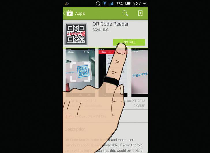 Zoek naar QR code reader 3.