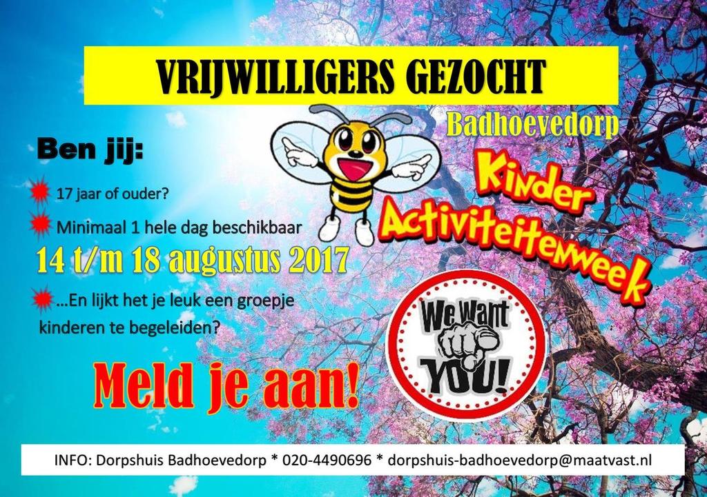 KINDERACTIVITEITEN WEEK 2017