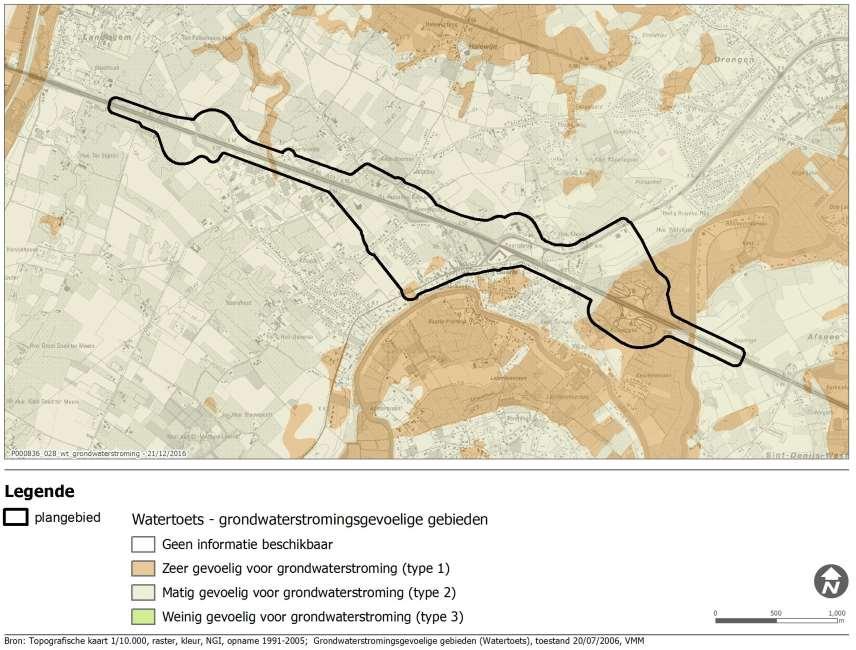 Kaart 18 Watertoets: grondwaterstromingsgevoelige