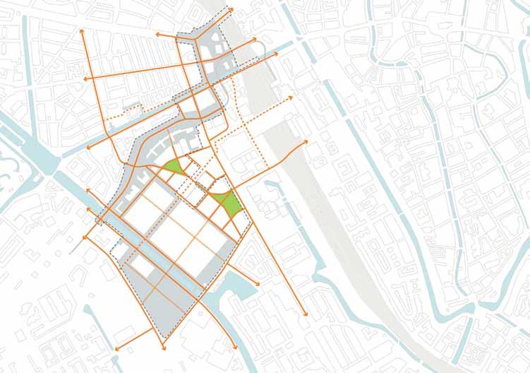 fijnmazig fiets-/voetgangersnetwerk HOV en