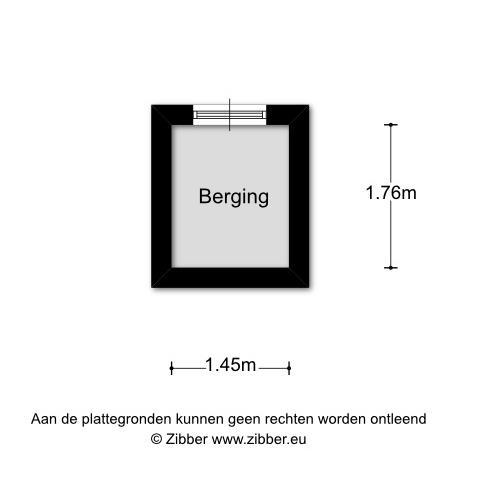 Plattegrond berging