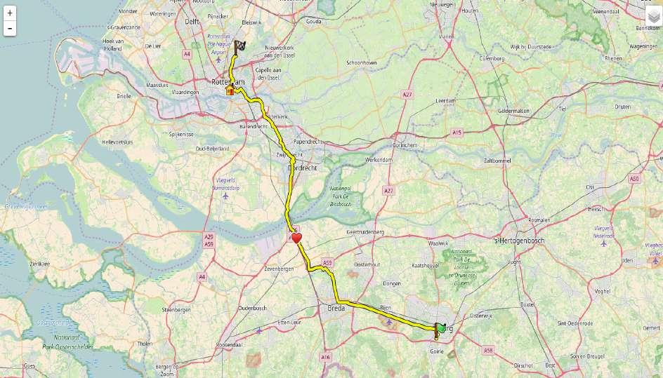 ETAPPE 4: TILBURG ROTTERDAM (84 kilometer) Etappe 4 wordt door vrijwel alle teams in het donker verreden. Dit is dus met recht de nachtetappe.