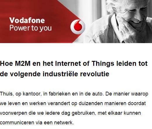 The internet of things (IoT) Het internet der dingen Een ontwikkeling van het internet, waarbij alledaagse voorwerpen zijn verbonden met het netwerk en gegevens kunnen