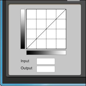 Hiermee schakelt u tussen de kleurweergavemodi De gamma-eigenschap voor helderheid aanpassen U kunt de helderheid en het contrast voor de helderheid van de hele opname aanpassen met de kleurtooncurve.