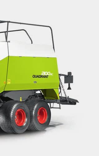 QUADRANT 2100 Bladzijde 1 Pakkenafmeting 0,80 x 0,70 m 17 2 2,10 m pick-up met dubbele rollenneerhouder 16 3 POWER FEEDING SYSTEM (PFS) met aktief 18 aangedreven, doorgaande transportvijzel 4 ROTO