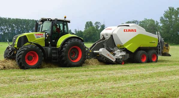 SPECIAL CUT Ook zonder hakselen persen. Handzame pakken. Met uitgeschakelde hakselaar bedraagt de bodemvrijheid meer dan 500 mm, zodat ook grote zwaden gemakkelijk passeren.