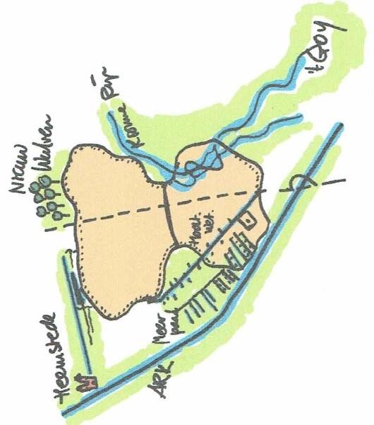 dam en natuurlijk het nog jonge recreatiebos Nieuw Wulven. Het consequent toepassen van inheemse boomsoorten en hun vele cultivars is ook een direct streven naar ecologische stabiliteit.