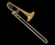 TROMBONE (H) De trombone is een blaasinstrument en wordt tot het scherpe koper gerekend.