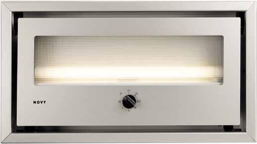 ALU INBOUWGROEP - inbouwgroep afgewerkt met glas en aluminium - 3 snelheden - verlichting met TL-lampen 75cm Alu Motor Breedte Debiet*** Geluidsniveau stand 3*** Prijs in cm stand 3 (m³/u) db(a) re