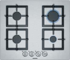 brander 1,75 kw - Rechts achteraan: sterke brander 3 kw 4 gasbranders - Links vooraan: normale brander 1,75 kw - Links achteraan: normale brander 1,75 kw - Rechts vooraan: spaarbrander 1 kw - Rechts