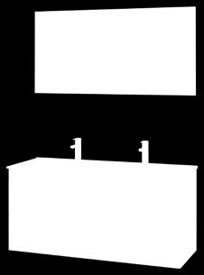 25 Badkamermeubelset 90 cm grafiet Bestaat uit: - onderkast - 2x greep vierkant L glanzend chroom - wastafel keramiek wit - ruimtebesparende afvoerbuis -