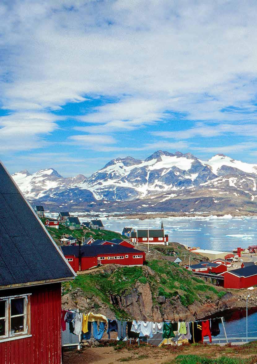 voor het afgelegen en mooie landschap van Groenland.