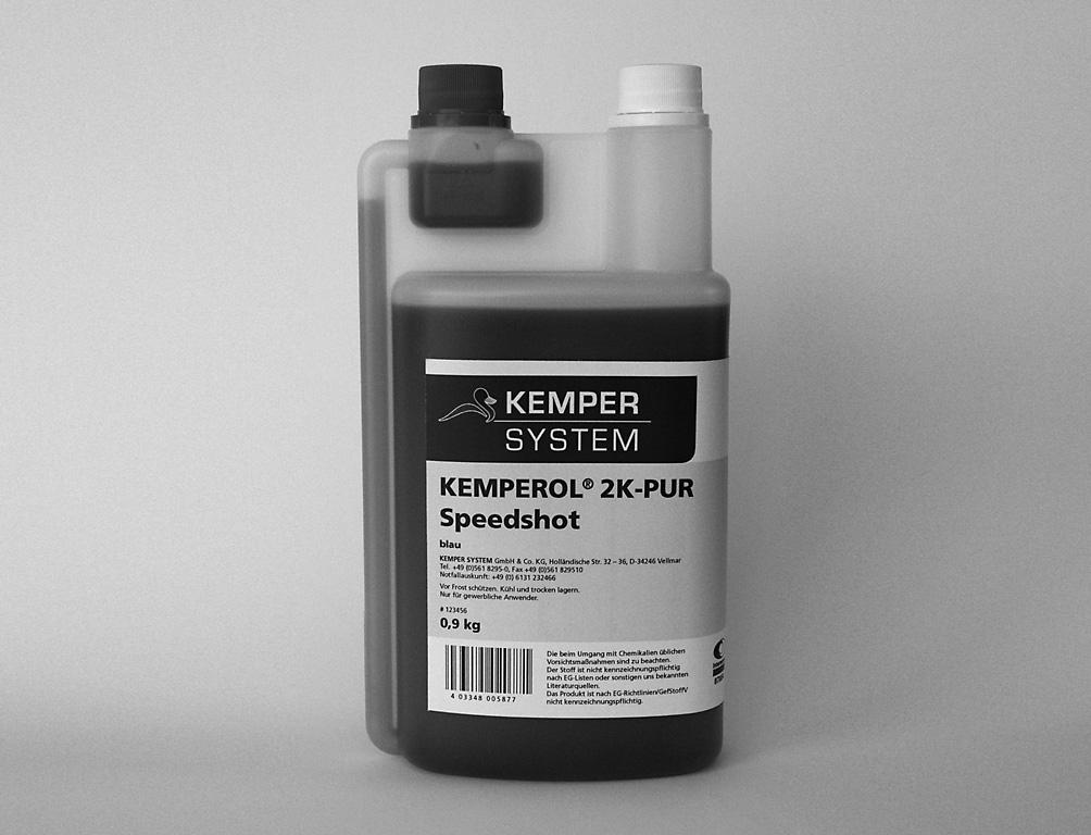 KEMPEROL 2K-PUR Speedshot van 2,5 kg KEMPEROL 2K-PUR afdichting 1 scheut Temperatuur*** [ C] 5 C 10 C 15 C 20 C 25 C 30 C * ** *** sdoel Voor de versnelling van de reactie van KEMPE- PUR afdichting